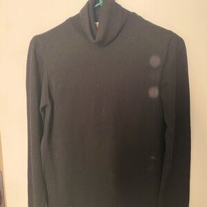 Chiara Marconi Black Turtleneck soft wool Sweater Medium